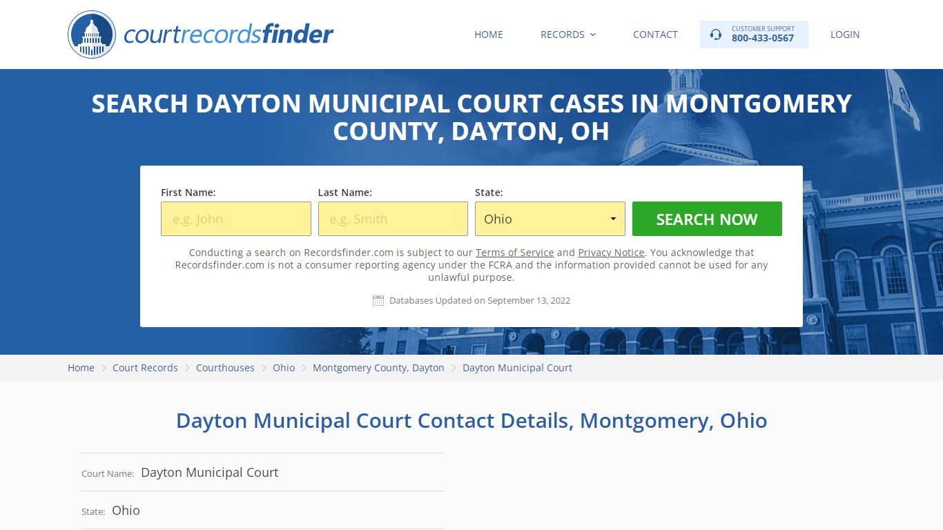 Dayton Municipal Court Case Search - Montgomery County, OH - RecordsFinder
